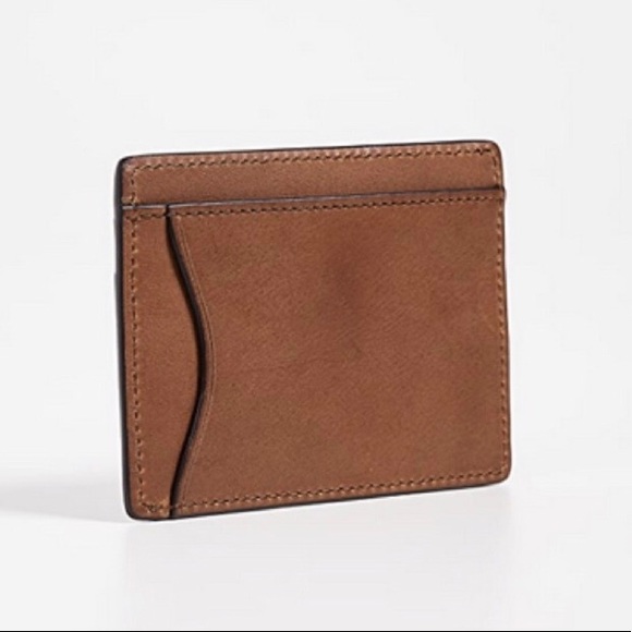 NIB Rag & Bone Hampshire Card Case Brown Leather Wallet for Men Boxed - Picture 3 of 6